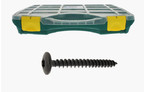 313-Coffret De Vis De Penture Tete Ronde Large Torx Acier Zingue Noir Diametre 6 & 7- 345 Pcs